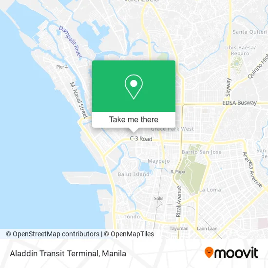 Aladdin Transit Terminal map