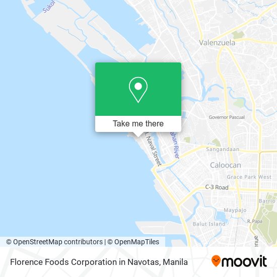 Florence Foods Corporation in Navotas map