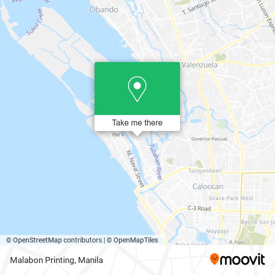 Malabon Printing map