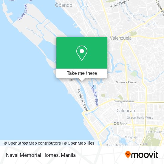 Naval Memorial Homes map