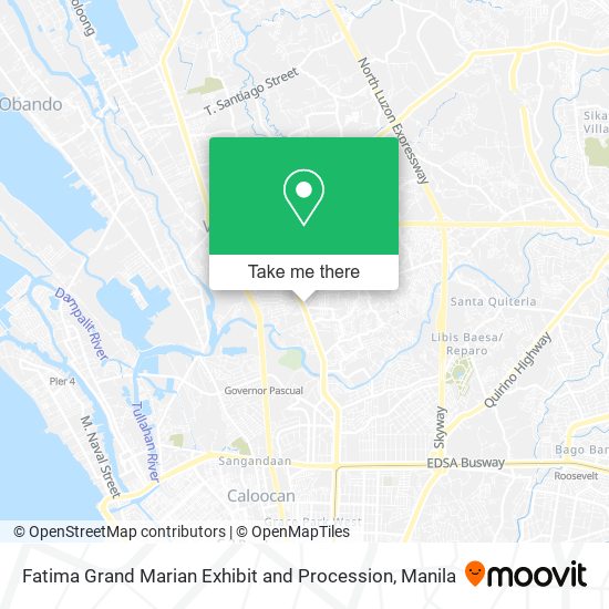 Fatima Grand Marian Exhibit and Procession map