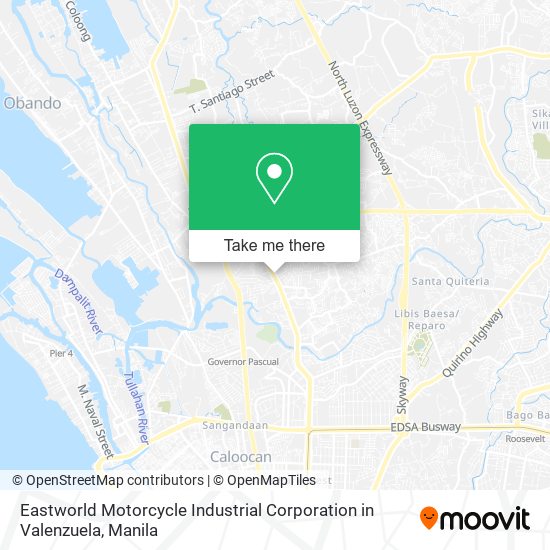Eastworld Motorcycle Industrial Corporation in Valenzuela map