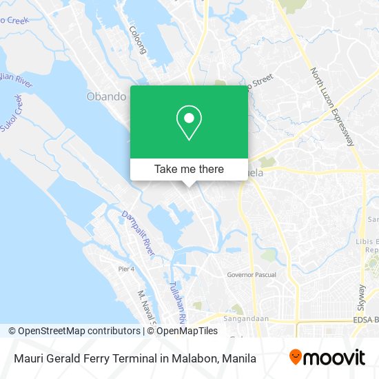 Mauri Gerald Ferry Terminal in Malabon map
