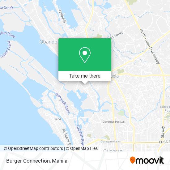 Burger Connection map