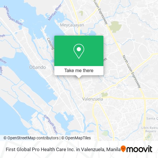 First Global Pro Health Care Inc. in Valenzuela map
