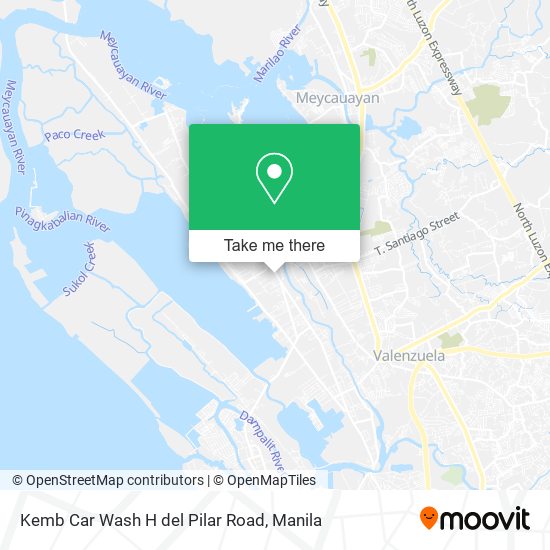 Kemb Car Wash H del Pilar Road map