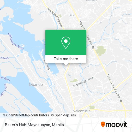 Baker's Hub-Meycauayan map