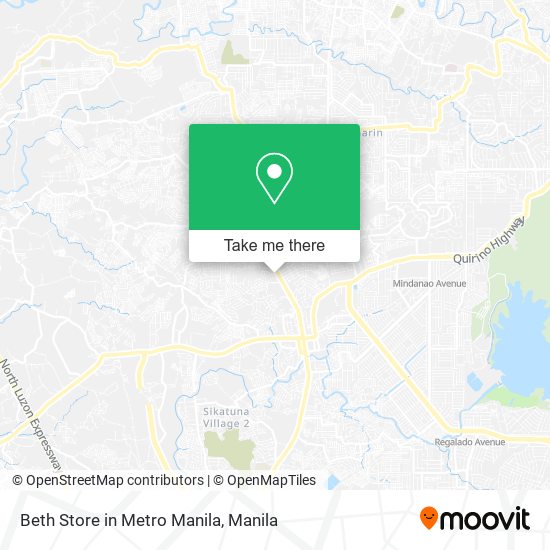 Beth Store in Metro Manila map