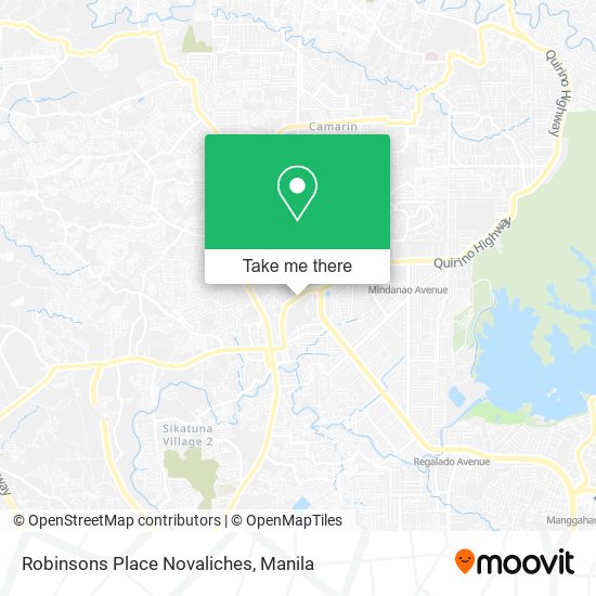Robinsons Place Novaliches map