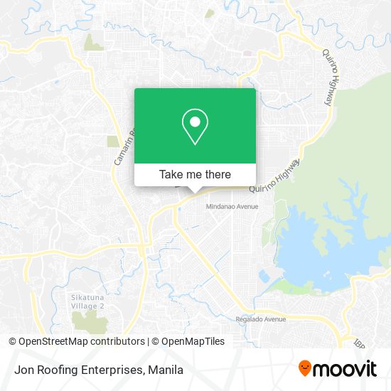 Jon Roofing Enterprises map