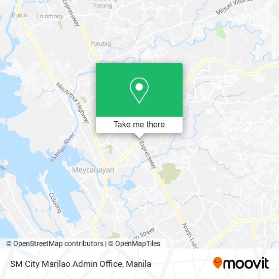 SM City Marilao Admin Office map
