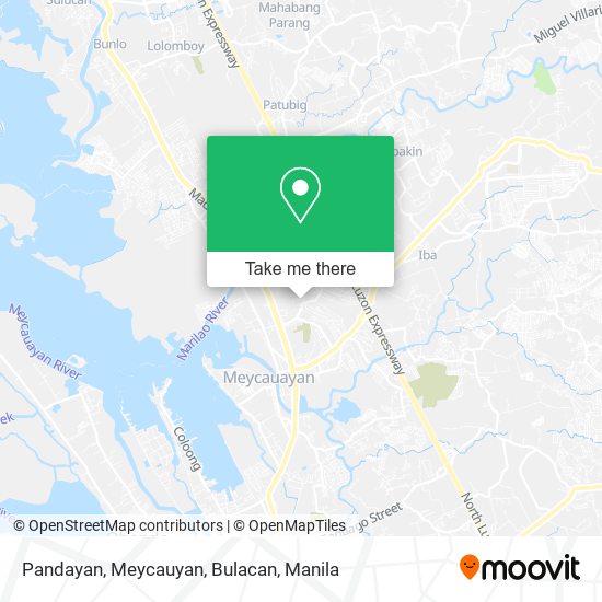 Pandayan, Meycauyan, Bulacan map