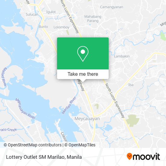 Lottery Outlet SM Marilao map