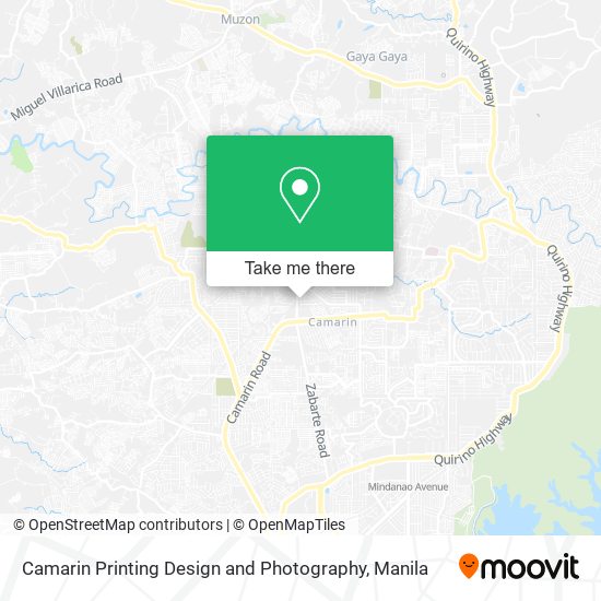 Camarin Printing Design and Photography map