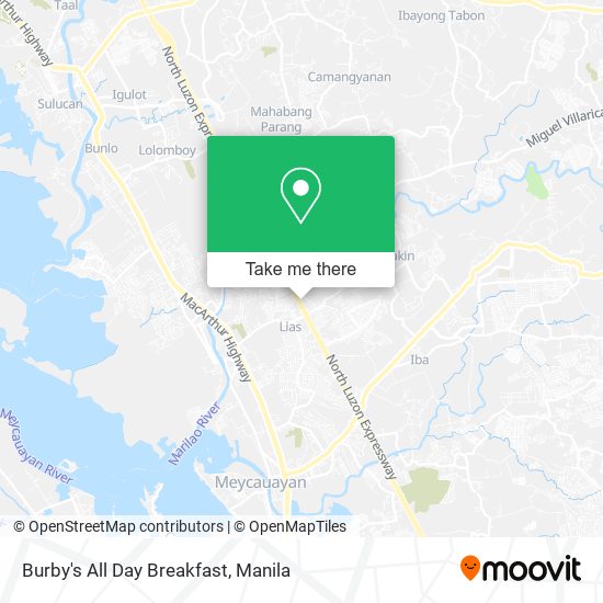 Burby's All Day Breakfast map