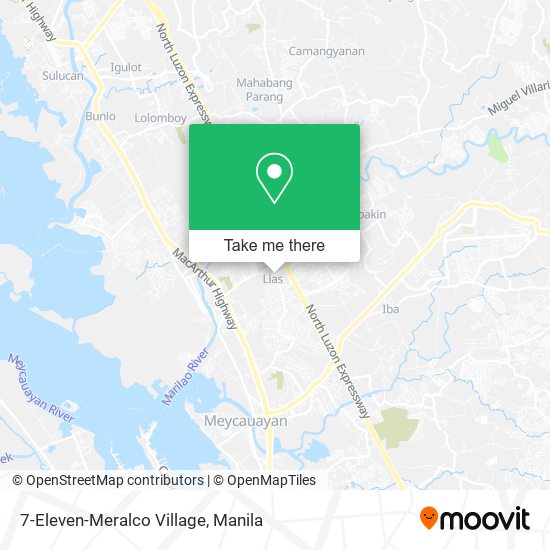 7-Eleven-Meralco Village map