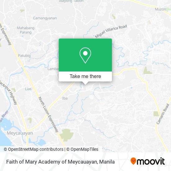 Faith of Mary Academy of Meycauayan map