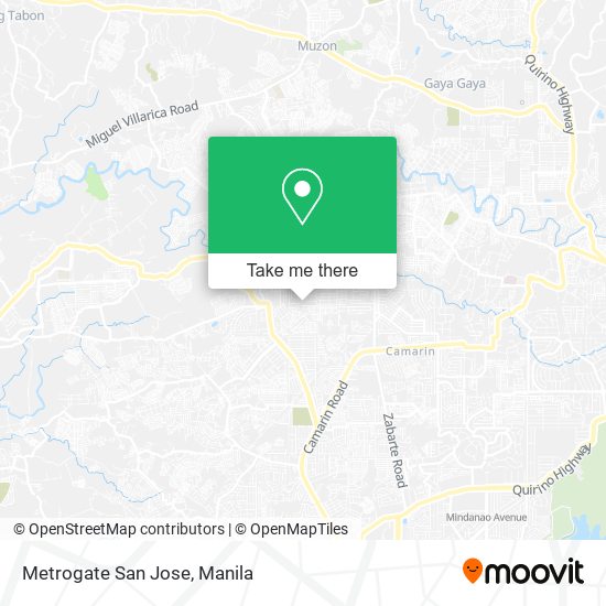 Metrogate San Jose map