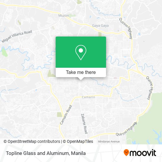 Topline Glass and Aluminum map