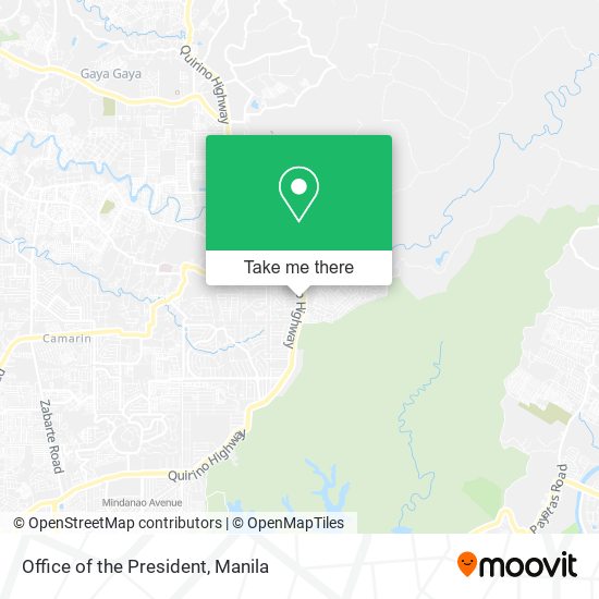 Office of the President map