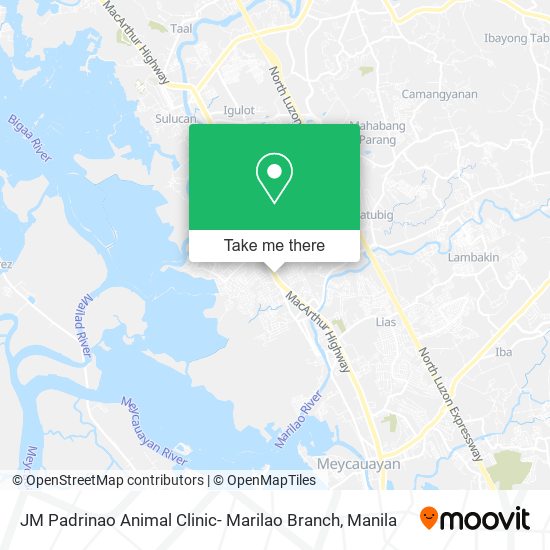 JM Padrinao Animal Clinic- Marilao Branch map