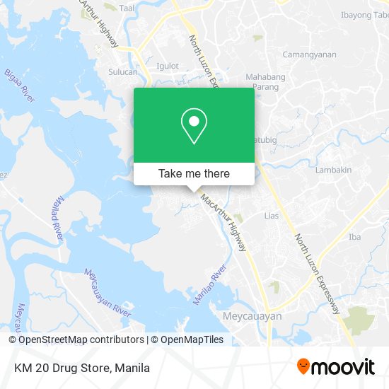 KM 20 Drug Store map
