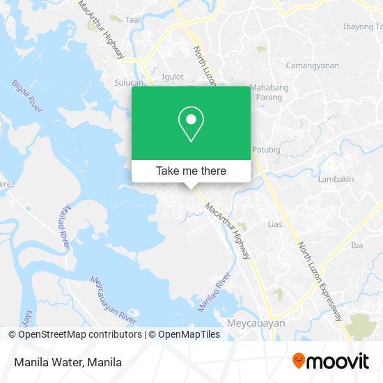 Manila Water map