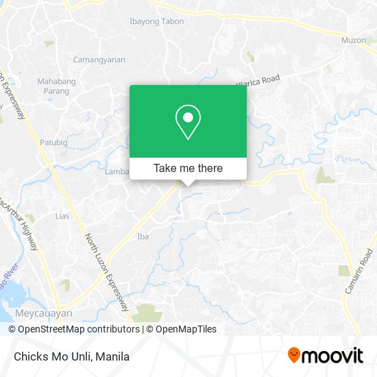 Chicks Mo Unli map