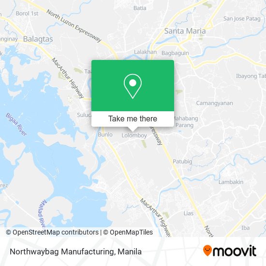 Northwaybag Manufacturing map