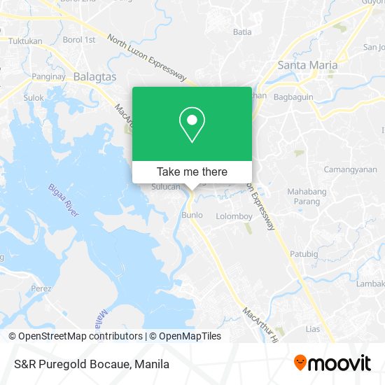 S&R Puregold Bocaue map