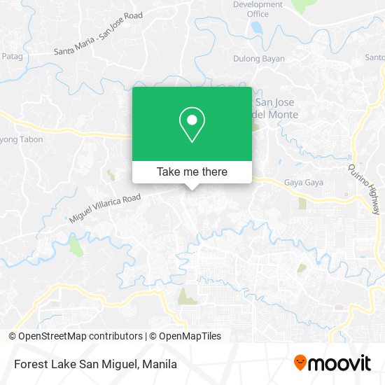 Forest Lake San Miguel map