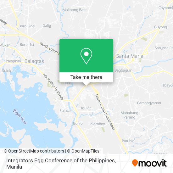 Integrators Egg Conference of the Philippines map