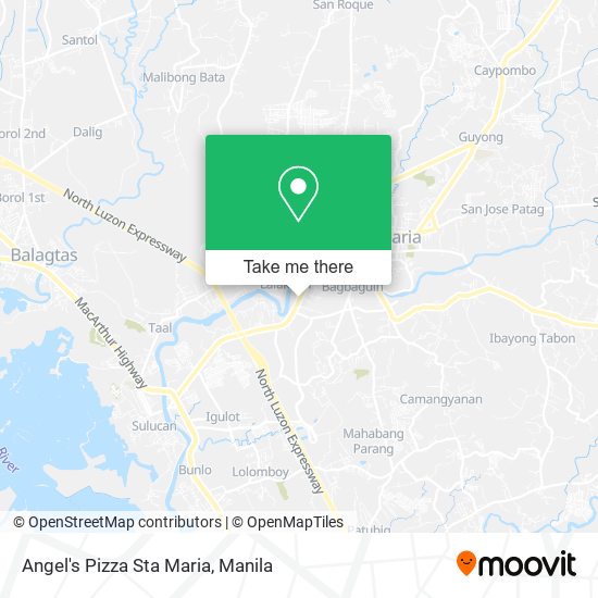 Angel's Pizza Sta Maria map