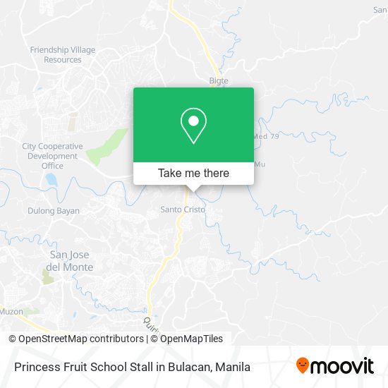Princess Fruit School Stall in Bulacan map