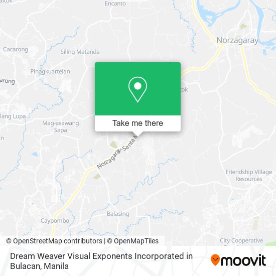 Dream Weaver Visual Exponents Incorporated in Bulacan map