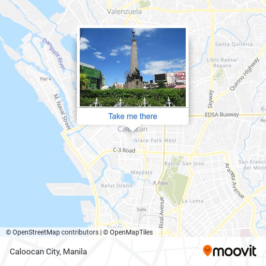 Caloocan City map