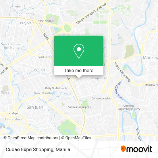 How to Get to Cubao Expo Shopping in Quezon City by Bus or Train?