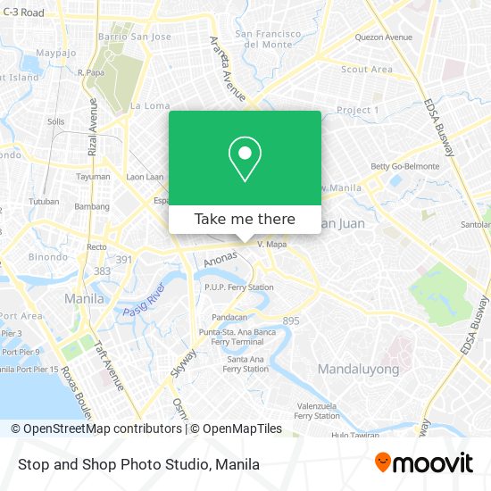 Stop and Shop Photo Studio map