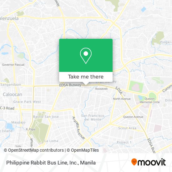 Philippine Rabbit Bus Line, Inc. map