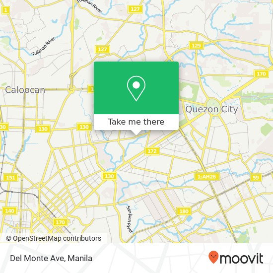 Del Monte Ave map