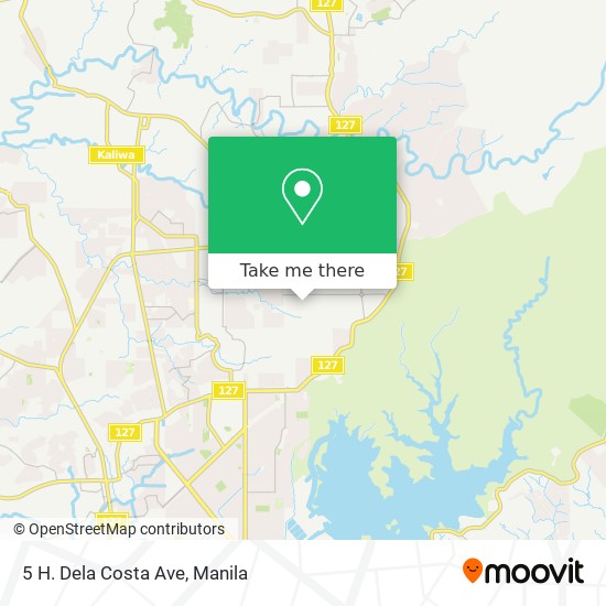 5 H. Dela Costa Ave map