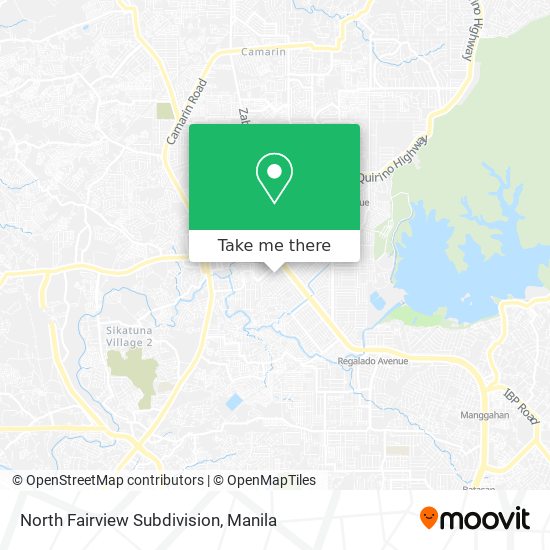 North Fairview Subdivision map