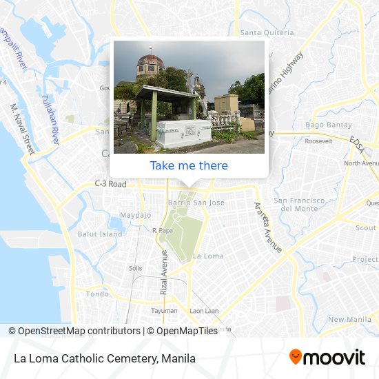 La Loma Catholic Cemetery map