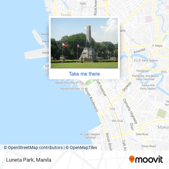 Luneta Park map