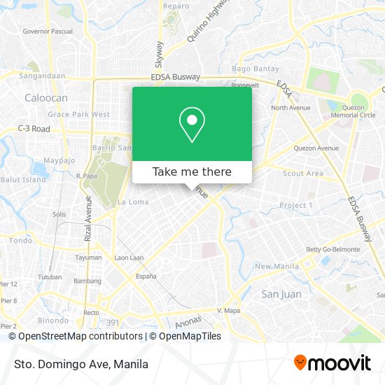 Sto. Domingo Ave map