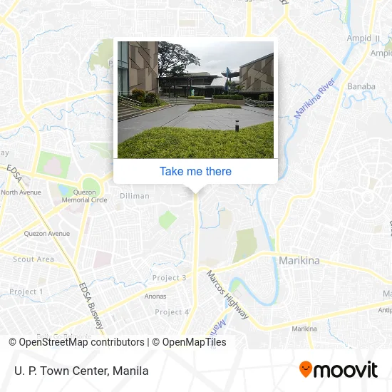 Up Town Center Map How To Get To U. P. Town Center In Quezon City By Bus Or Train?