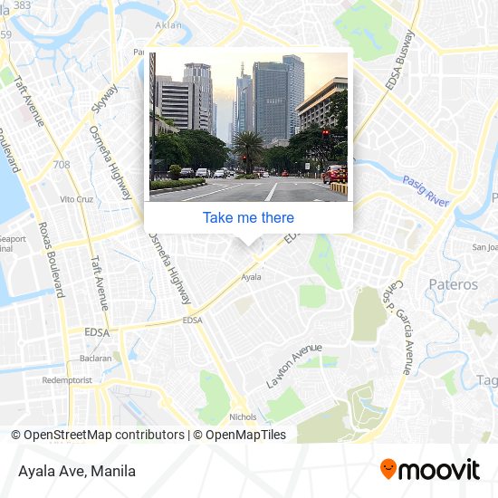 Ayala Ave map