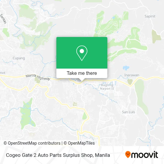 Cogeo Gate 2 Auto Parts Surplus Shop map