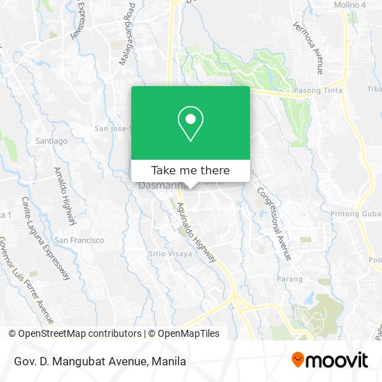 Gov. D. Mangubat Avenue map