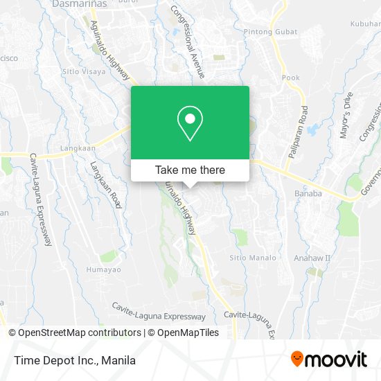 Time Depot Inc. map